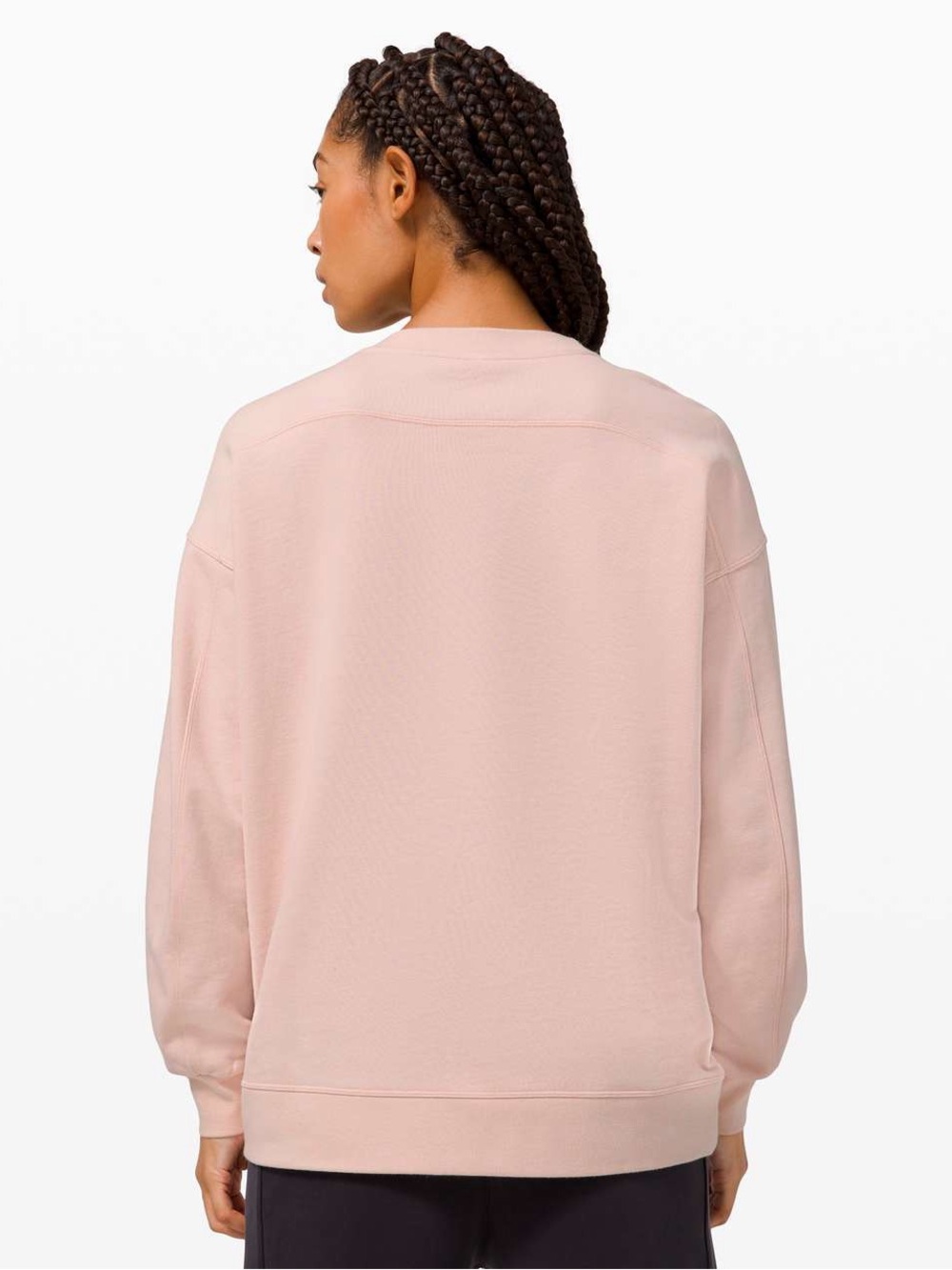 Lululemon Perfectly Oversized Crew • Light Pink • ~ Sz 6 - Picture 2 of 9